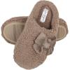 imageJessica Simpson Womens Plush Marshmallow Slide on House Slipper Clog with Memory FoamTaupe