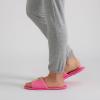 imageJessica Simpson Womens Slideon Open Toe Memory Foam Slippers with Removable Velcro PatchesNeon Pink