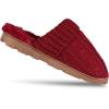 imageJessica Simpson Womens Soft Cable Knit Memory Foam Clog Slippers with IndoorOutdoor SoleBurgundy Knit