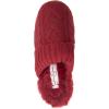 imageJessica Simpson Womens Soft Cable Knit Memory Foam Clog Slippers with IndoorOutdoor SoleBurgundy Knit