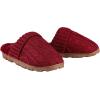 imageJessica Simpson Womens Soft Cable Knit Memory Foam Clog Slippers with IndoorOutdoor SoleBurgundy Knit