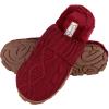 imageJessica Simpson Womens Soft Cable Knit Memory Foam Clog Slippers with IndoorOutdoor SoleBurgundy Knit