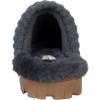 imageJessica Simpson Womens Soft Cable Knit Memory Foam Clog Slippers with IndoorOutdoor SoleCharcoal