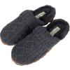 imageJessica Simpson Womens Soft Cable Knit Memory Foam Clog Slippers with IndoorOutdoor SoleCharcoal