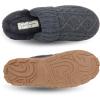 imageJessica Simpson Womens Soft Cable Knit Memory Foam Clog Slippers with IndoorOutdoor SoleCharcoal