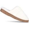 imageJessica Simpson Womens Soft Cable Knit Memory Foam Clog Slippers with IndoorOutdoor SoleCream