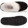imageJessica Simpson Womens Suede Plush Slip on Scuff House Slipper with IndoorOutdoor SoleBlack