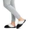 imageJessica Simpson Womens Suede Plush Slip on Scuff House Slipper with IndoorOutdoor SoleBlack