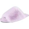 imageJessica Simpson Womens Plush Faux Fur Fuzzy Slide on Open Toe Slipper with Memory FoamLilac