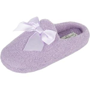 imageJessica Simpson UnisexChild Plush Marshmallow Slide on House Slipper Clog with Memory FoamLilac