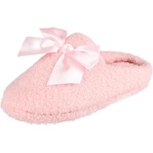 imageJessica Simpson UnisexChild Plush Marshmallow Slide on House Slipper Clog with Memory FoamPink