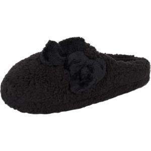 imageJessica Simpson Womens Plush Marshmallow Slide on House Slipper Clog with Memory FoamBlack
