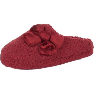imageJessica Simpson Womens Plush Marshmallow Slide on House Slipper Clog with Memory FoamBurgundy