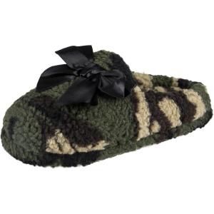 imageJessica Simpson Womens Plush Marshmallow Slide on House Slipper Clog with Memory FoamCamo