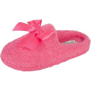 imageJessica Simpson Womens Plush Marshmallow Slide on House Slipper Clog with Memory FoamFuschia