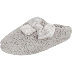 imageJessica Simpson Womens Plush Marshmallow Slide on House Slipper Clog with Memory FoamGrey