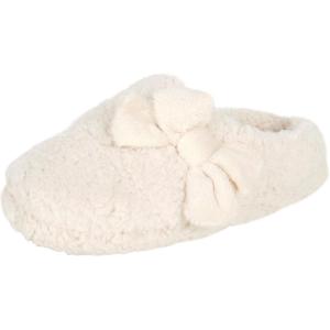 imageJessica Simpson Womens Plush Marshmallow Slide on House Slipper Clog with Memory FoamIvory