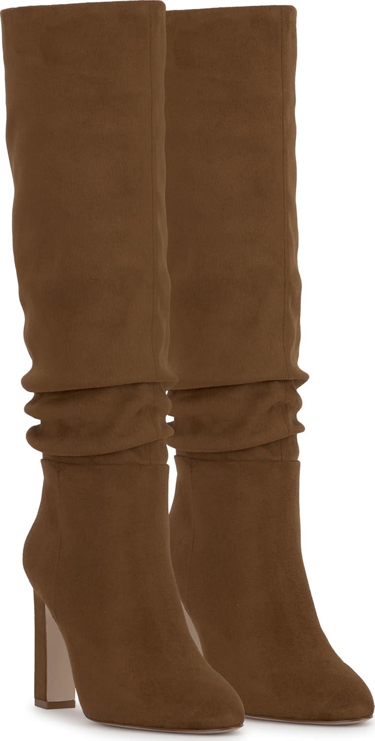 imageJessica Simpson Womens Minerva Knee High BootSafari Brown Faux Leather