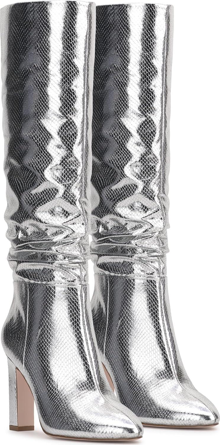 imageJessica Simpson Womens Minerva Knee High BootSilver