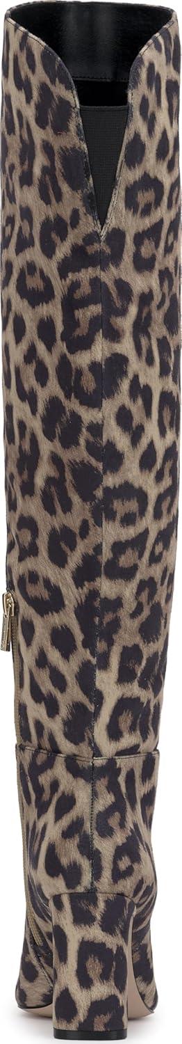 imageJessica Simpson Womens Sussta OverTheKnee BootSafari Cloudy Leopard