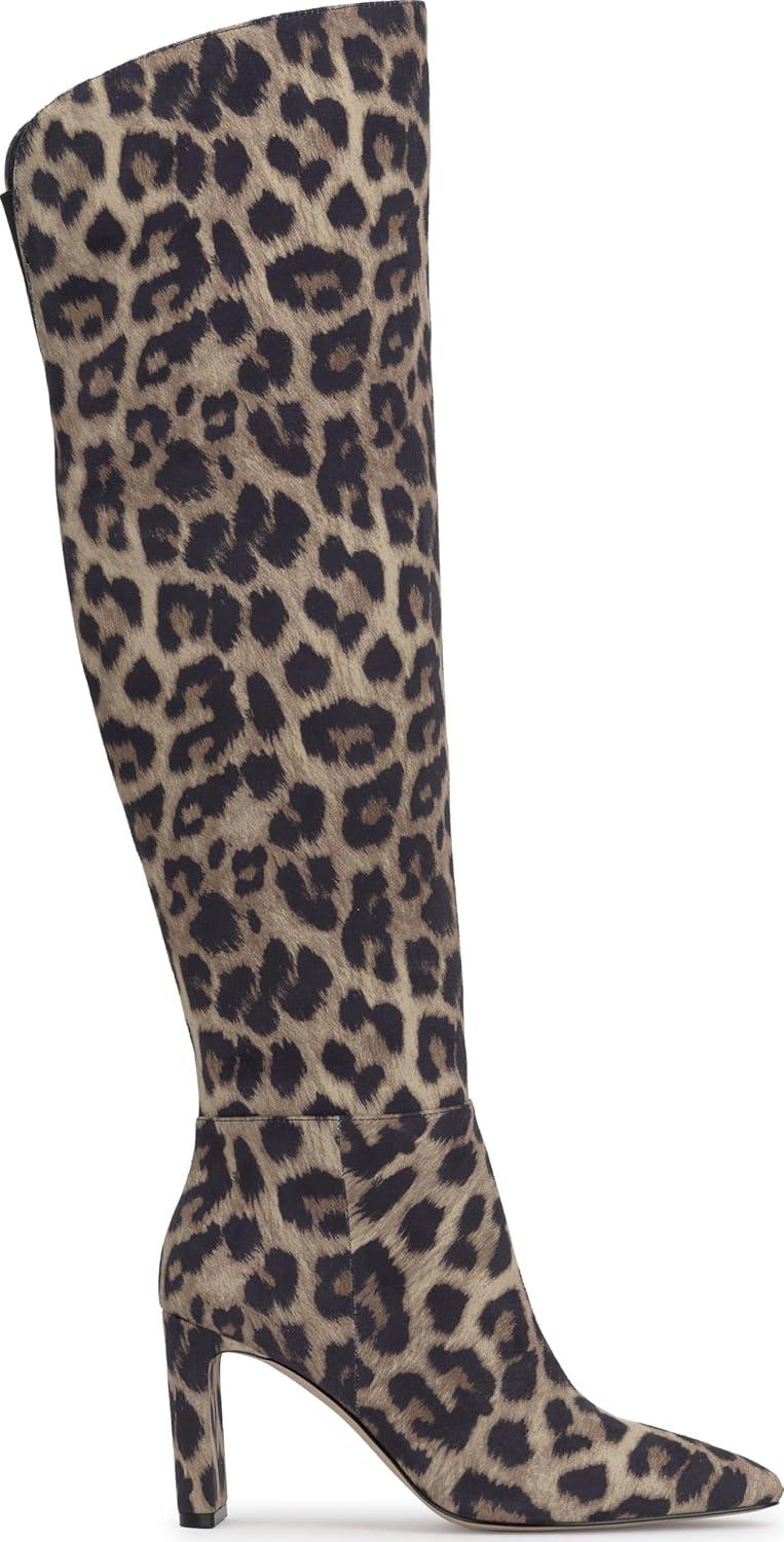 imageJessica Simpson Womens Sussta OverTheKnee BootSafari Cloudy Leopard