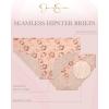 imageJessica Simpson Womens Hipster Underwear  5 Pack Microfiber Lace Trim No Show Seamless Panties Sizes SXLRose Multi