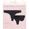 imageJessica Simpson Womens Thong Panties  6 Pack Seamless Lace Microfiber Underwear for Women SXLBlackBlackBlack