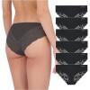 imageJessica Simpson Seamless Underwear For Women Lace Hipster Panties Cute Breathable and Comfortable Multipack Ropa InteriorBlack 6 Pack