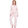 imageJessica Simpson Womens Pajama Set  2 Piece Cozy Long Sleeve Button Down Pajamas with Matching Pants Sizes SXLAngel Wing W Tickle