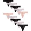 imageJessica Simpson Womens Thong Underwear  10 Pack Microfiber Stretch Lace Panties Soft ampamp Sexy LingerieRose SmokeBlackRaindrops