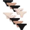 imageJessica Simpson Womens Underwear  10 Pack Seamless Bikini Briefs SXLBlackBlack PrintDolceGardenia