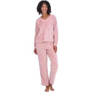 imageJessica Simpson Womens Pajamas  Fuzzy Sleep Shirt Lounge Pants Socks  Pajama Gift Set for Women SXLZephyr Texture Cable