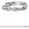 imageJessica Simpson Jewelry SilverTone Statement Link Bracelet for Women 7quot Modern Chunky Bracelets for Women