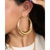 imageJessica Simpson Silver of GoldTone Hoop Earrings for Women Trendy Drop or Hoops Earrings Silver or Gold TonePlatedYellow Round Hoop