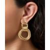 imageJessica Simpson Silver of GoldTone Hoop Earrings for Women Trendy Drop or Hoops Earrings Silver or Gold TonePlatedYellow Round Link