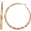 imageJessica Simpson Silver of GoldTone Hoop Earrings for Women Trendy Drop or Hoops Earrings Silver or Gold TonePlatedYellow Twisted Hoop