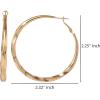 imageJessica Simpson Silver of GoldTone Hoop Earrings for Women Trendy Drop or Hoops Earrings Silver or Gold TonePlatedYellow Twisted Hoop