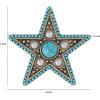 imageJessica Simpson Silver or GoldTone Brooch for Women Western Pins with Dangle Charms Turquoise or RhinestonesGold Turquoise Star