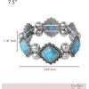 imageJessica Simpson Stretch Turquoise Bracelet for Women 75quot Western Jewelry for Women