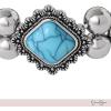 imageJessica Simpson Stretch Turquoise Bracelet for Women 75quot Western Jewelry for Women