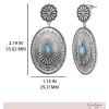 imageJessica Simpson Turquoise Drop Earrings for Women Oxidized SilverTone Turquoise Earrings with Dangle PendantSilver Oxidized