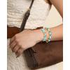 imageJessica Simpson Womens Evil Eye Bracelet GoldTone Evil Eye Bracelets for Women Turquoise and RhinestonesTurquoise Stretch