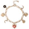 Hearts & Moon Gold Tone