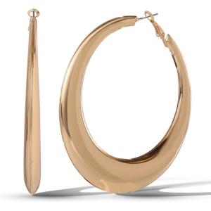 imageJessica Simpson Silver of GoldTone Hoop Earrings for Women Trendy Drop or Hoops Earrings Silver or Gold TonePlatedYellow Round Hoop