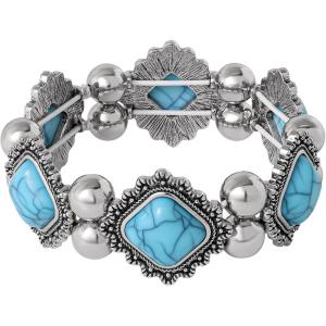 imageJessica Simpson Stretch Turquoise Bracelet for Women 75quot Western Jewelry for Women