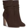 imageJessica Simpson Womens Mixtesa Ankle BootDark Truffle Stretch Microsuede