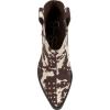 imageJessica Simpson Womens Zadie Ankle BootDark BrownWhite Cow Print Microsuede