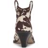 imageJessica Simpson Womens Zadie Ankle BootDark BrownWhite Cow Print Microsuede