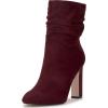 imageJessica Simpson Womens Mixtesa Ankle BootDark Cherry Stretch Microsuede