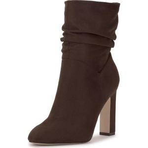 imageJessica Simpson Womens Mixtesa Ankle BootDark Truffle Stretch Microsuede
